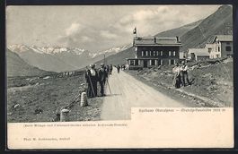 Tujetsch, Oberalp-Passhöhe, Besucher vo