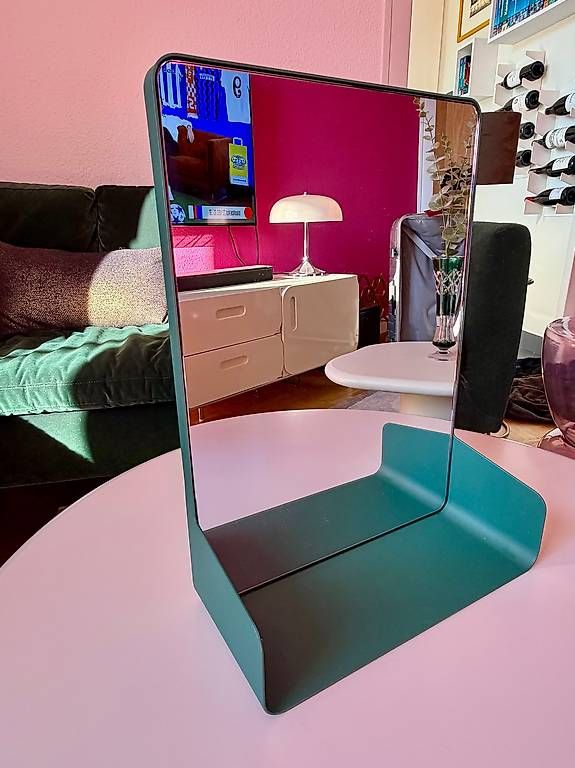 Scaffali: Miroir mural design avec tablette | Wall mirror with shelf – Usato da Carouge GE venduto da mma_7n9b