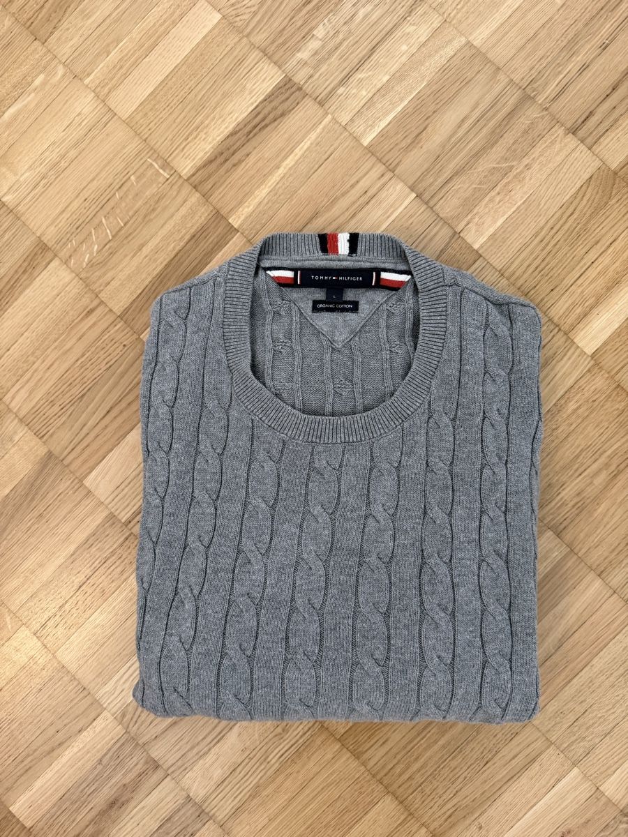 Tommy Hilfiger Maglioni & Felpe: Tommy Hilfiger Strickpullover, Grau, Top Zustand, Gr. L – Usato da Wallisellen venduto da Nela0215 1