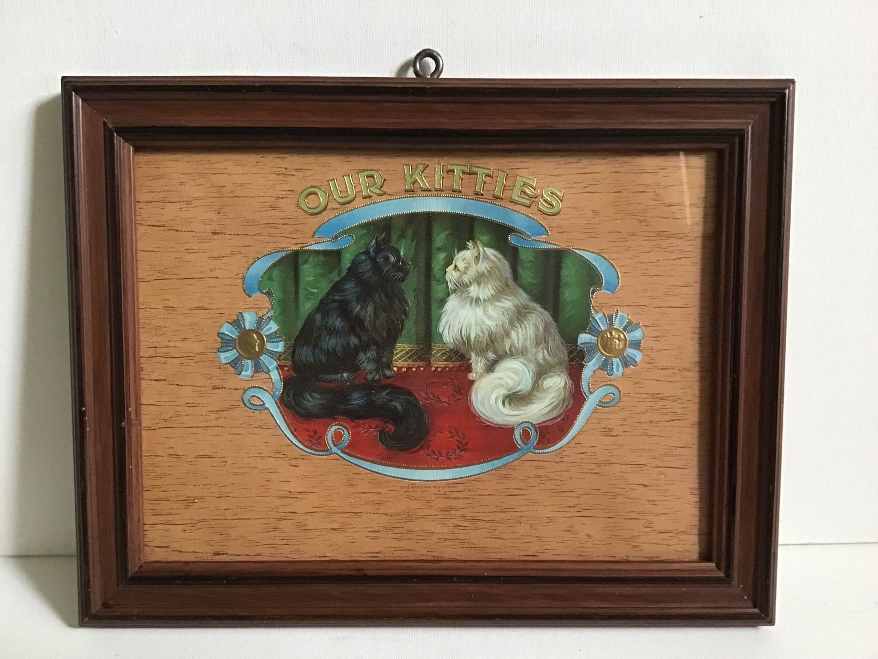 Foto & Immagini: Uralter antiker Bilderrahmen mit Katzenbild – Usato da St. Gallen venduto da Goldlilly