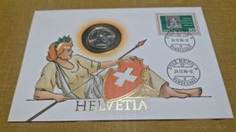 Numisbrief / Münzbrief Helvetia 1986