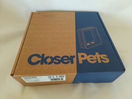 Closer Pets Katzenklappe 4-Way Weiss, Neu & OVP