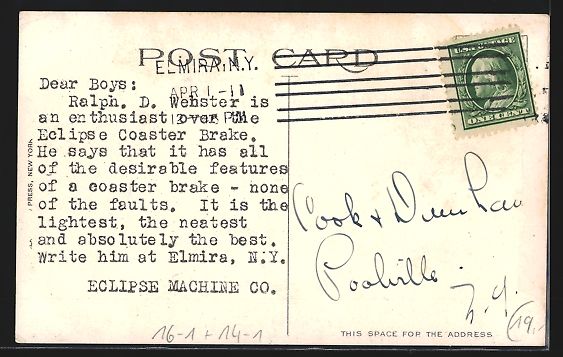 Cartoline postali: New York, Ralph D. Webster auf seinem Fa – Usato da Berlin venduto da bartko-reher 1