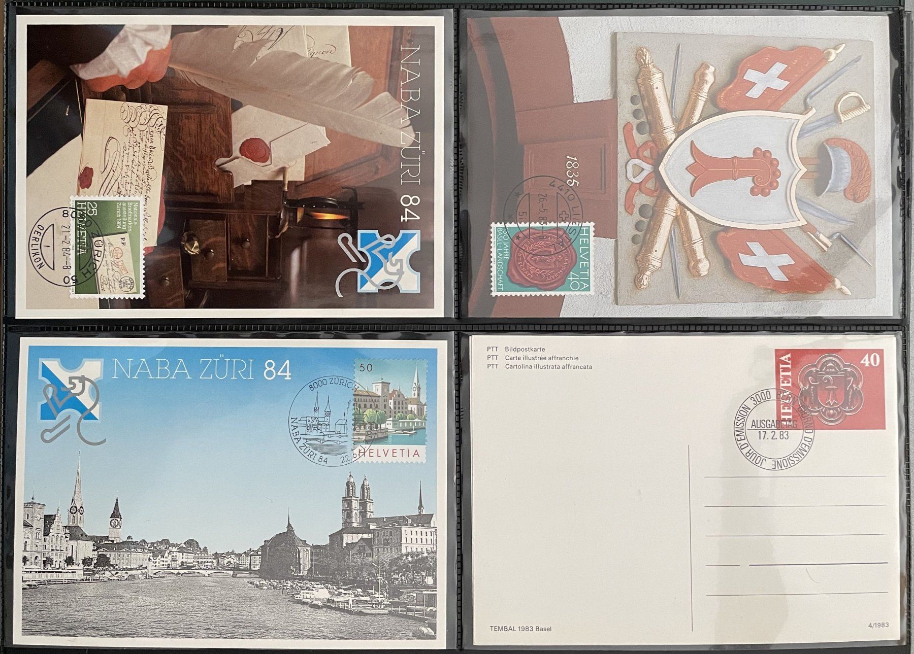 Tutti i francobolli: schönes Lot mit 4 Maximumkarten – Usato da Eggersriet venduto da stamp303