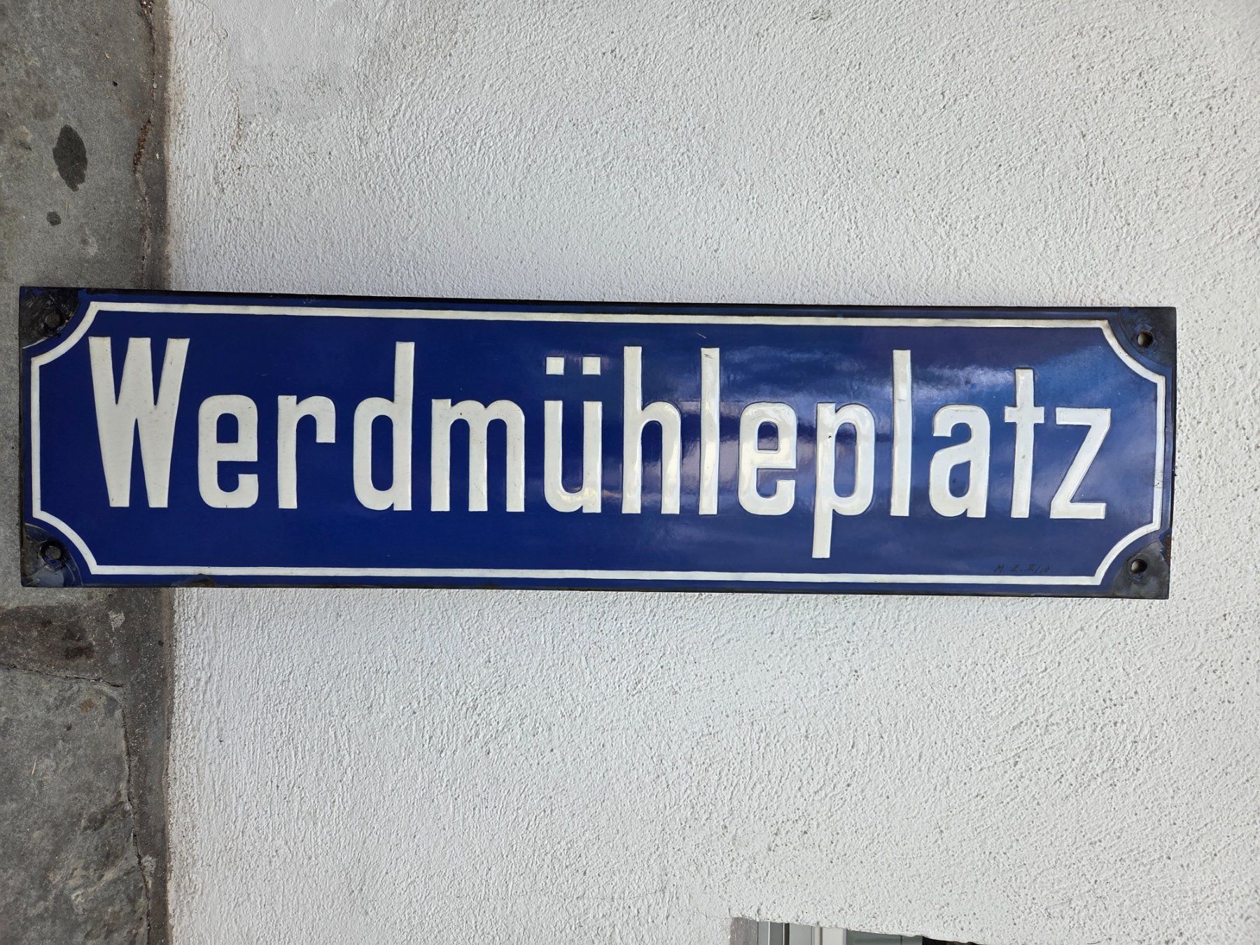 Schilder: Schild Werdmühleplatz – Gebraucht aus Meilen von mel_9kny