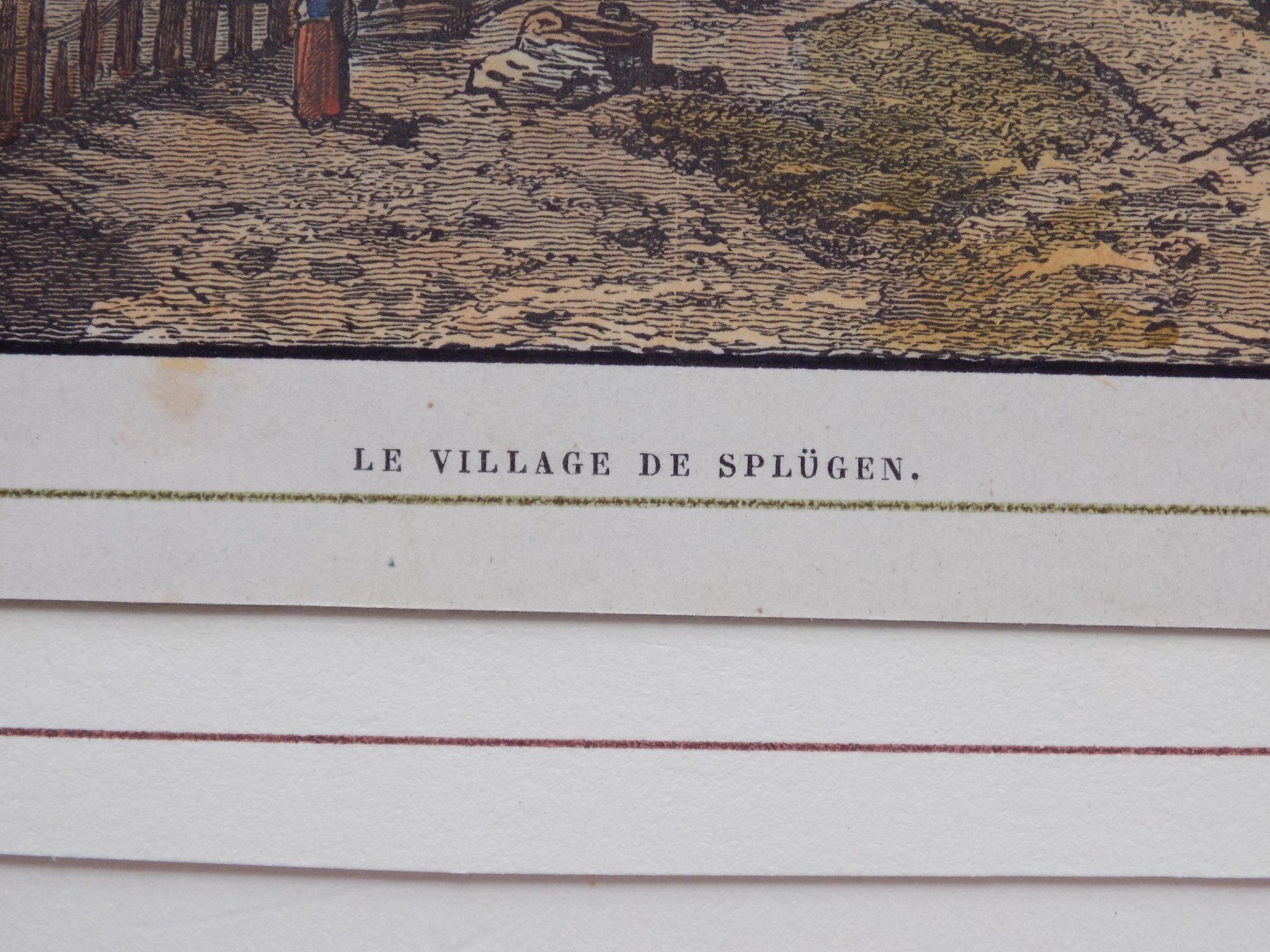 Gravures: Splügen koloriert – D'occasion à Risch par Rischli15 2