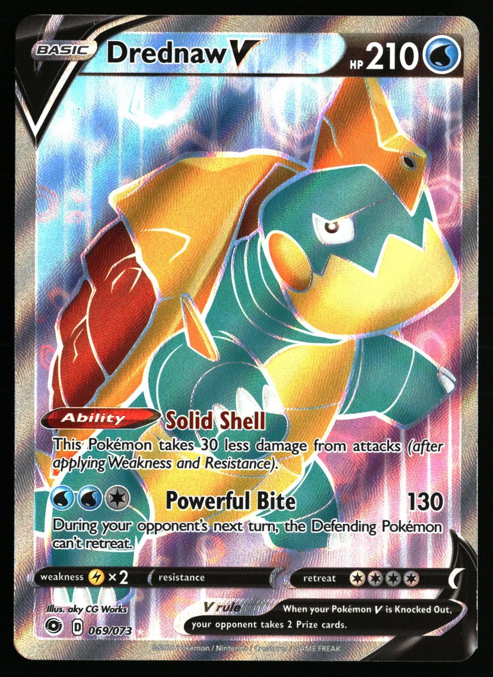 Pokémon Carte collezionabili: Drednaw V #69 Pokemon Champion's Path – Usato da Feuerthalen venduto da Plazatoys