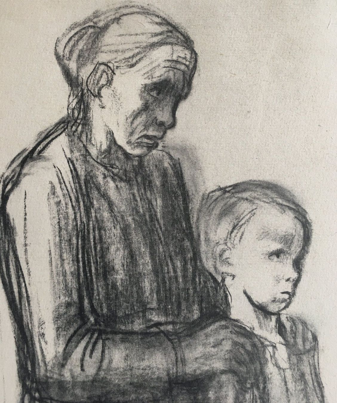 Grafica & Litografie: Käthe Kollwitz      "Kindergericht"     STRICHÄTZUNG – Usato da Nennigkofen venduto da juhit 4