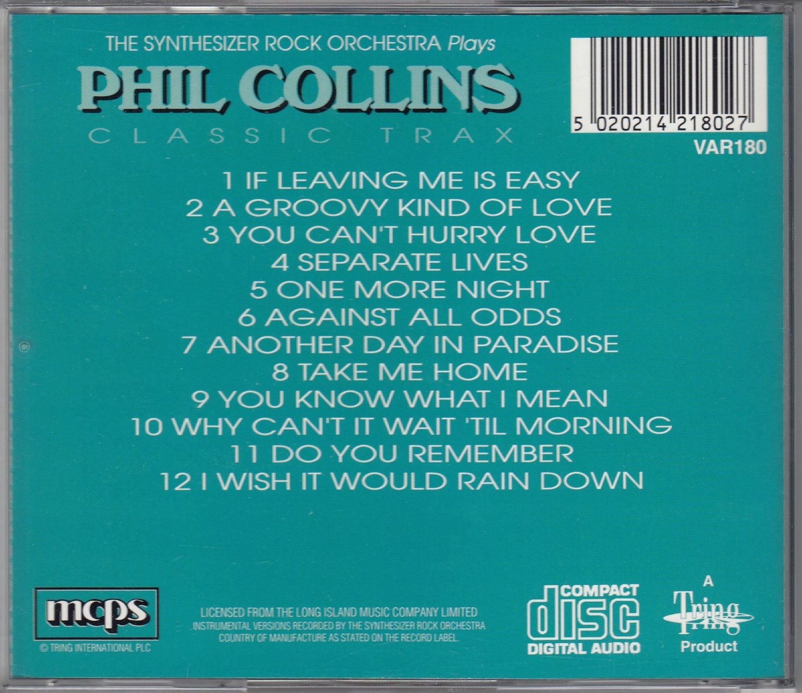 CD: CD Phil Collins the synthesizer rock orchestra plays – Nuovo (secondo la descrizione) da Spreitenbach venduto da Turbo_1105 1