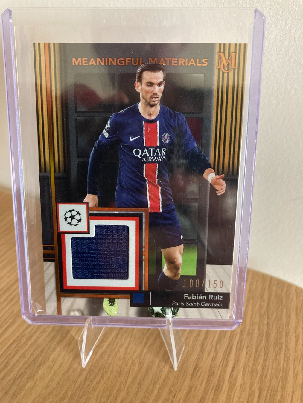 Topps Carte collezionabili: Topps Museum UEFA 24-25 - Fabian Ruiz Patch /150 – Usato da La Tour-de-Peilz venduto da Tyalos_Cards