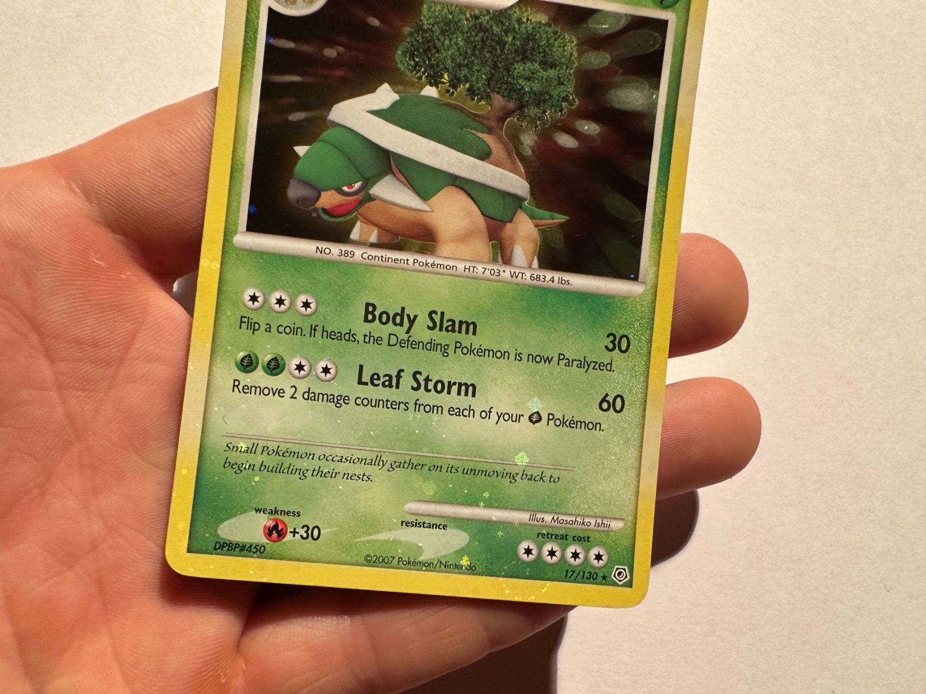 Pokémon Carte collezionabili: Torterra holo bleed Diamond & Pearl Base EN – Usato da Hagendorn venduto da Pokecollectorch 5
