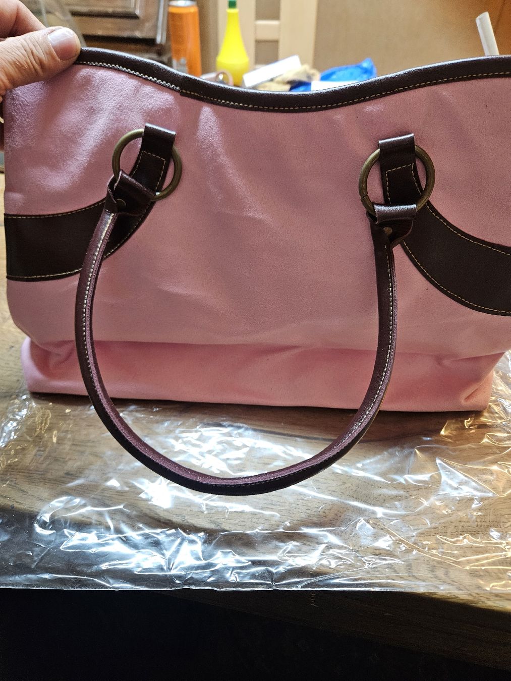 Borse da donna: Rosa Damentasche mit Blumenstickerei – Nuovo e nell'imballaggio originale da Rorschach venduto da TimelessTrading 3