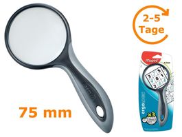 Lupe mit Griff, rund, Durchmesser 75 mm