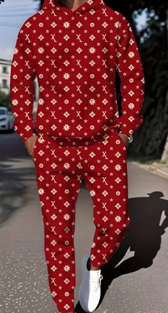 MUST HAVE - edler/stylischer Unisex Hosen-2-Teiler, rot,L/XL