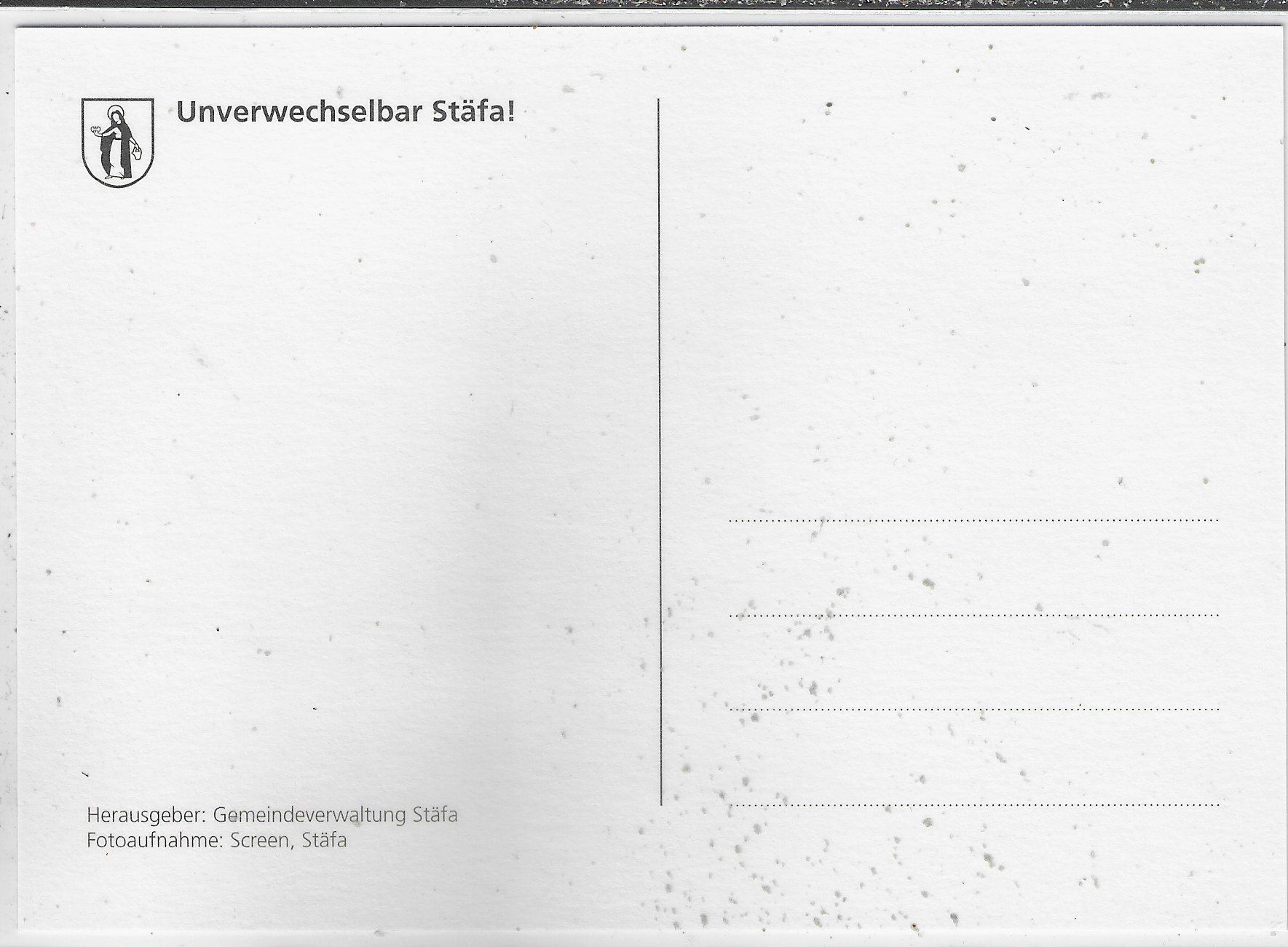 Cartoline postali: Flugaufnahme Stäfa ZH – Usato da Ettingen venduto da Kartenplanet 1