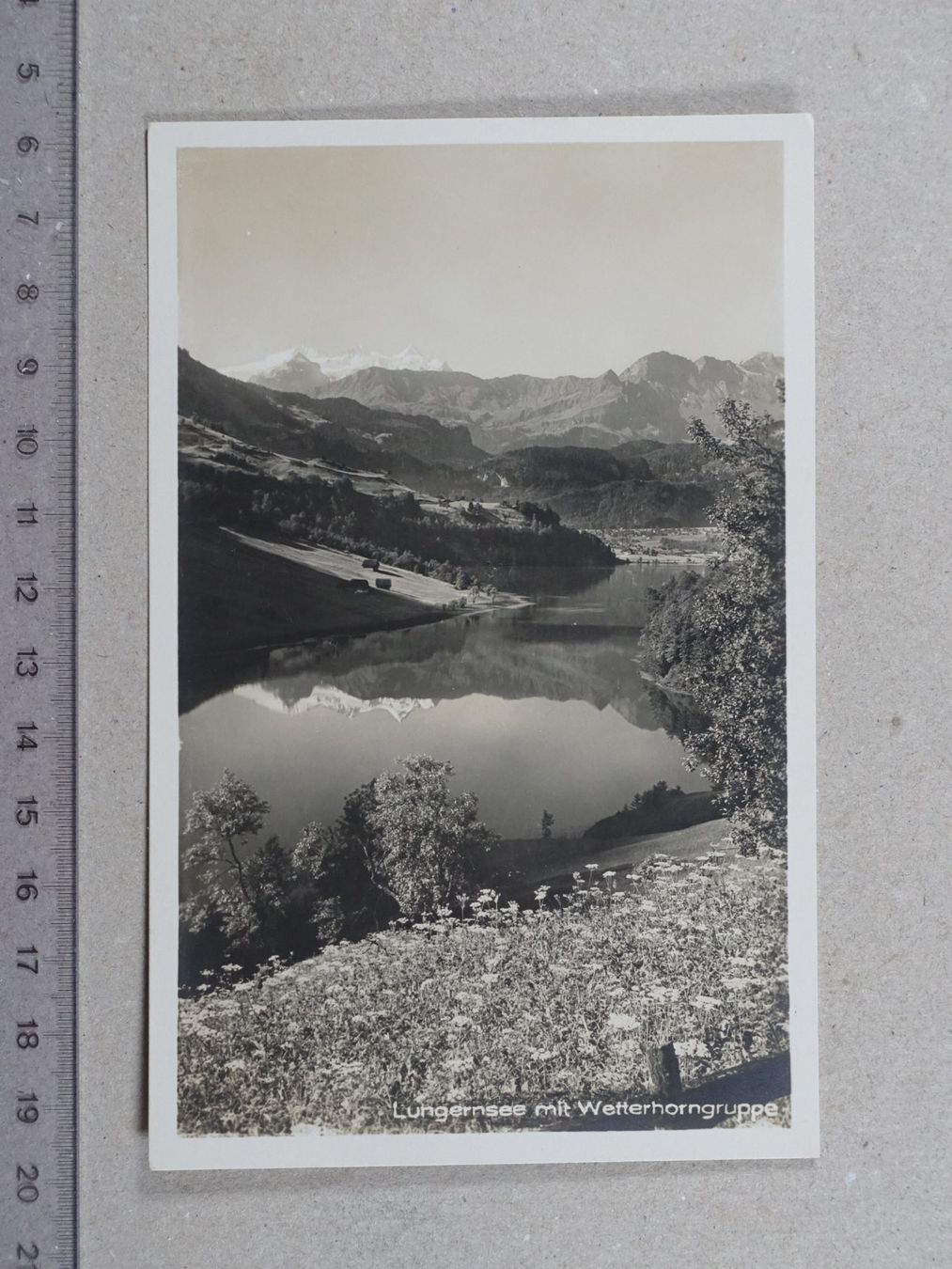 Ansichtskarten: Lungern, Lungernsee, Wetterhorngruppe – Gebraucht aus Lenzburg von fh1
