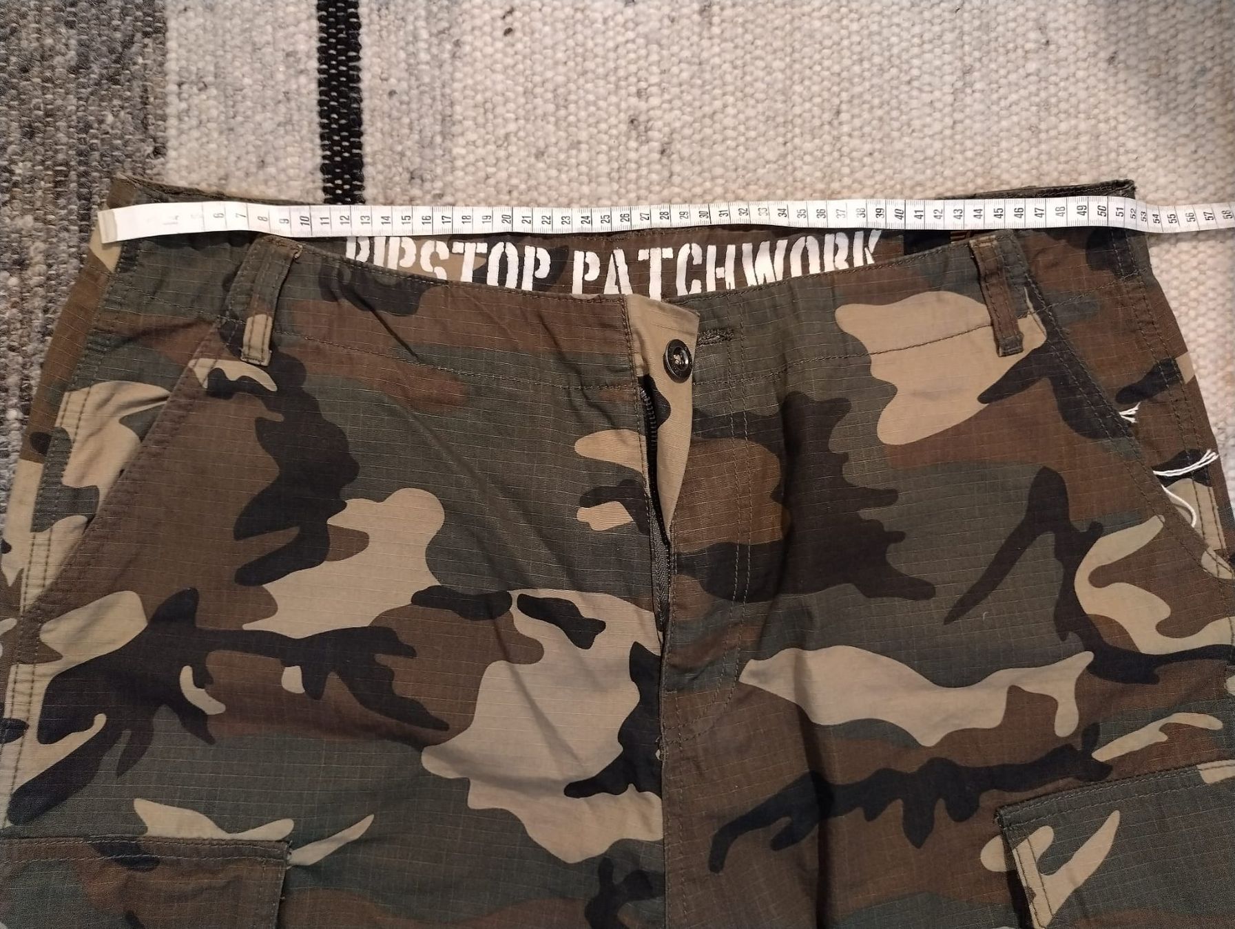 Alpha Industries Pantaloni: Alpha Industries Cargohose -Camo. Gr.38 - 100%  Baumwolle – Usato da Dornach venduto da Taxi12 1