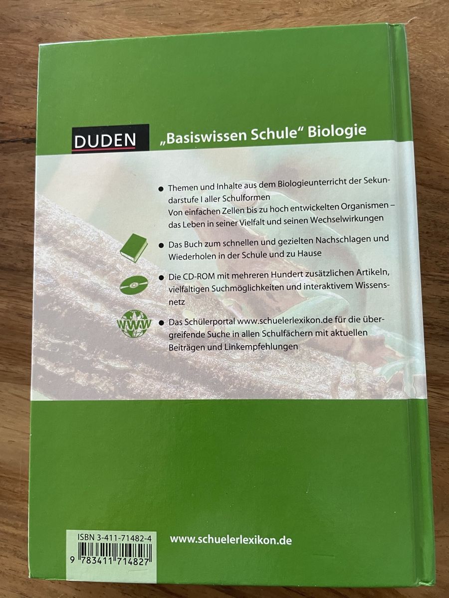 Bücher: Duden Biologie Basiswissen – Gebraucht aus Waedenswil von Paps04 1
