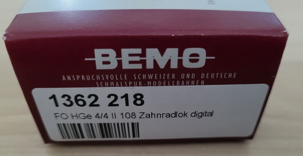 Bemo Modelleisenbahnen: Bemo 1362 218 FO HGe 4/4" 108 Zahnradlok digital H0m – Neu und originalverpackt aus Bremgarten AG von Sportivo2007 6