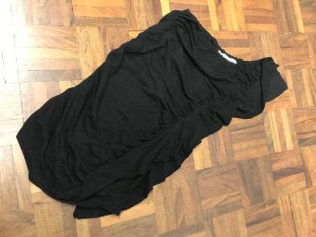 One Shoulder Top Gr XS schwarz