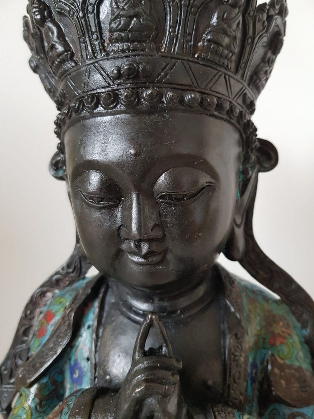 Sculture & Statue: Alte Cloissoné-Buddha-Figur – Usato da Waltensburg/Vuorz venduto da Buddhas 3