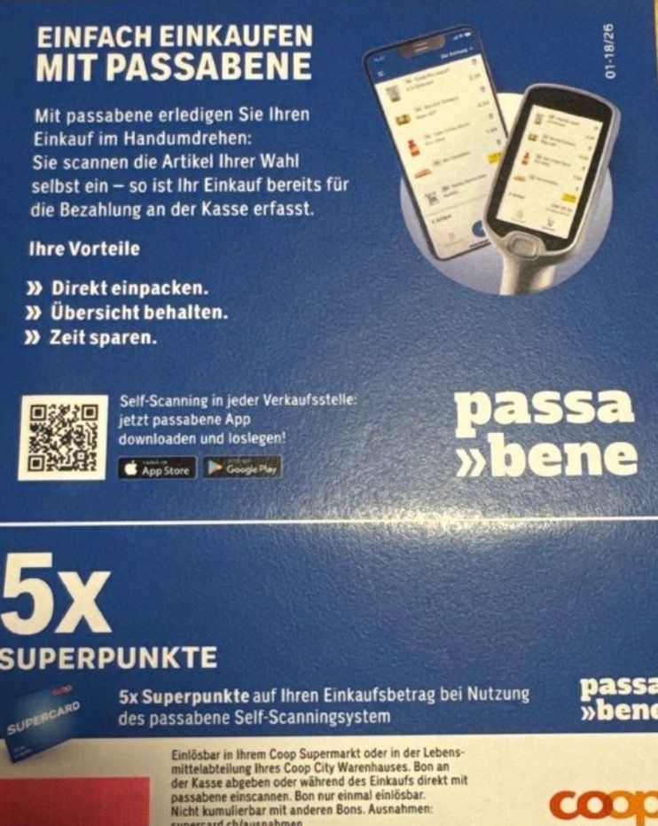 Buoni: 5fach Superpunkte Coop – Usato da Kerzers venduto da sydney04