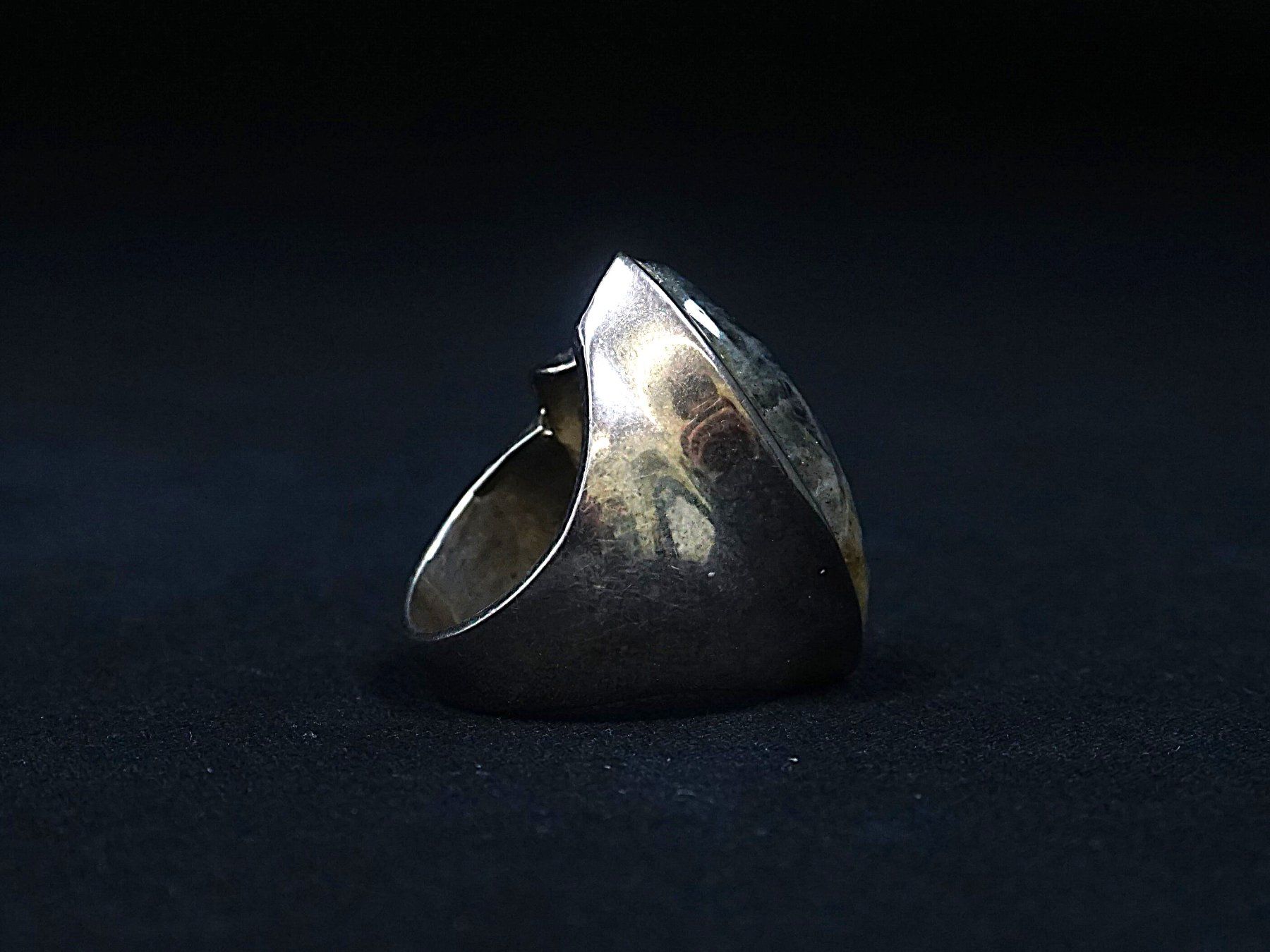 Anelli: 925 Silberring mit Labradorit Vintage – Usato da Pratteln venduto da Restwert_Pratteln 5