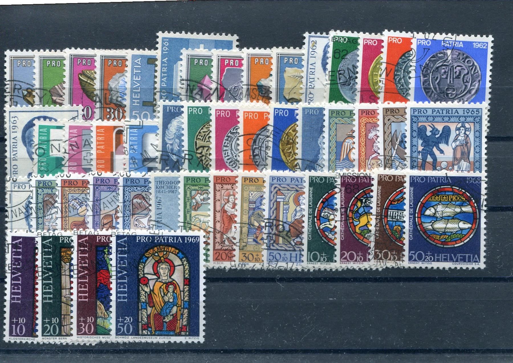 Tutti i francobolli: Patria 1960 - 1969 sauber gestempelt – Usato da Winterthur venduto da Kyoung