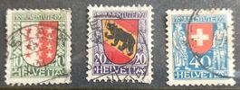 Sellos Suiza Pro juventute 1921, usados