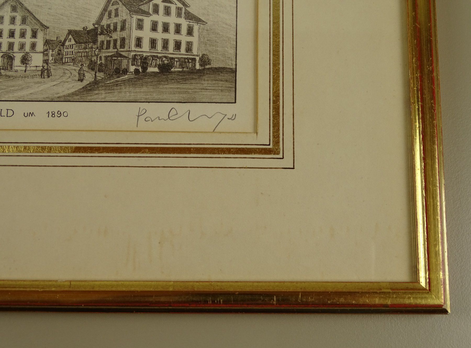 Incisioni: GOMMISWALD, LITHOGRAPHIE VON PAUL WYSS – Usato da Grüningen venduto da Kartensammler 5