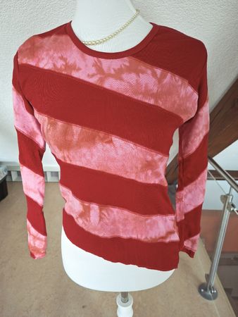 Rotes Langarmshirt von Boom Baba Collections, Grösse S/M neu