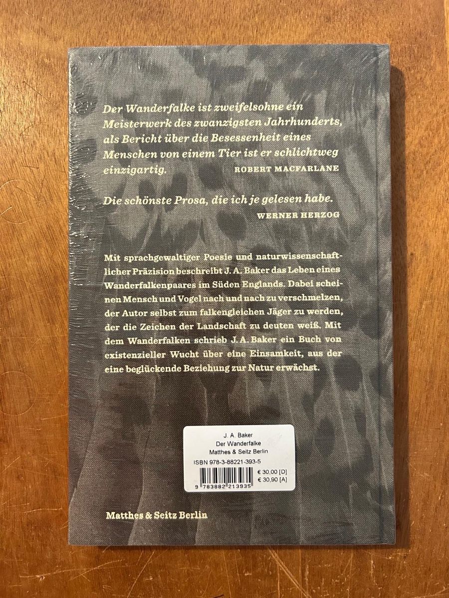 Libri: J.A. Baker - Der Wanderfalke, Neu & Originalverpackt! – Nuovo e nell'imballaggio originale da Zürich venduto da WWehrle 1