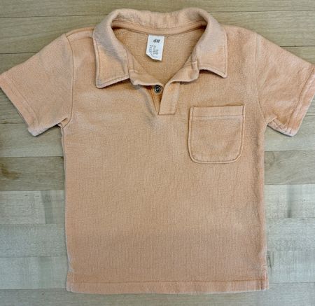 H&M Frottee-Polohemd, Gr. 92, Beige - Sommerlich leicht!