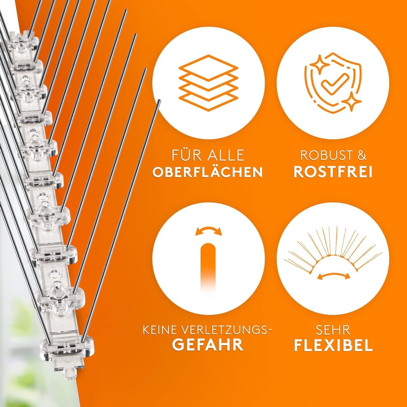 Recinzioni: Taubenabwehr Spikes 10 Meter Edelstahl – Nuovo e nell'imballaggio originale da St. Gallen venduto da sch_zsz7 4