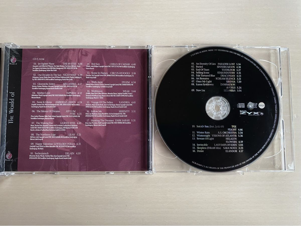 CD: The World of Gothic Rock - 2CD Set – Usato da Oberried Brienz venduto da Chyara 3