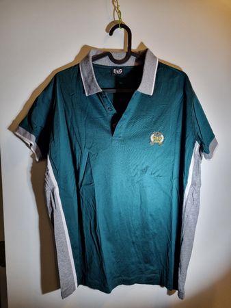 D&G Poloshirt, Grün, Grösse XL, Sommer