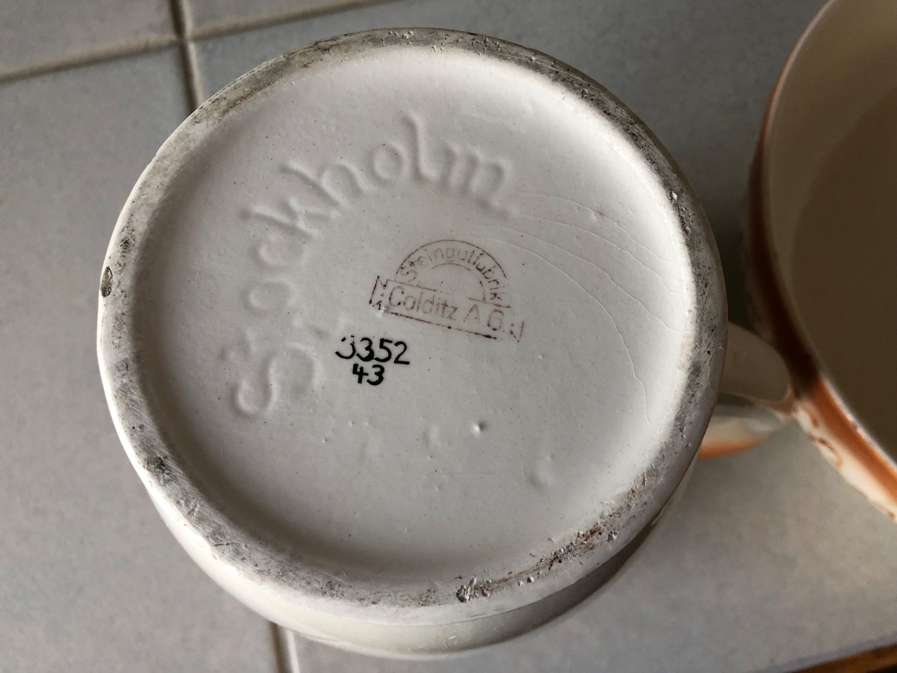 Ciotole: Waschkrug mit Schüssel Colditz – Usato da Wädenswil venduto da Nanny08 3