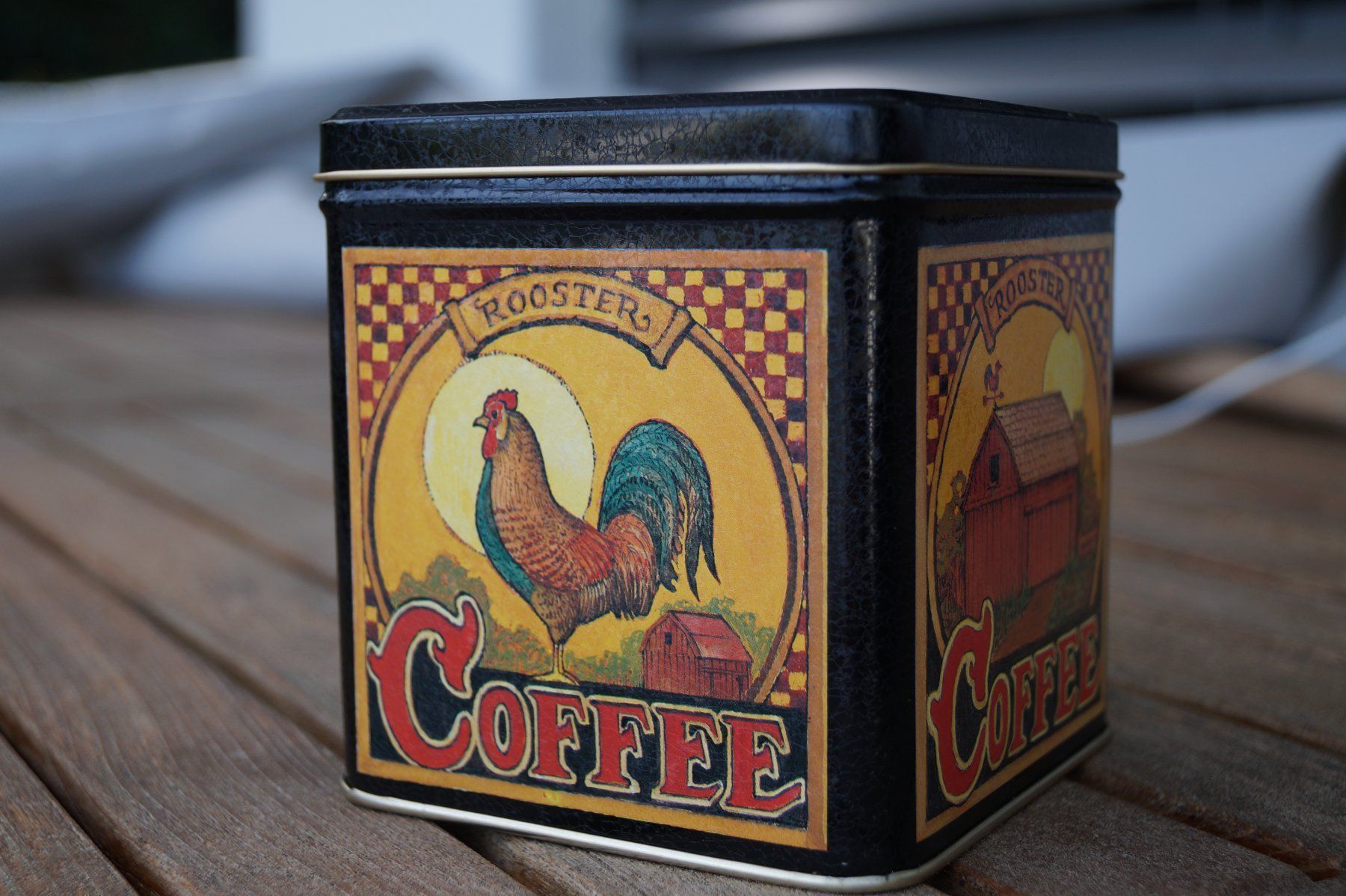 Altro in Decorazioni & Accessori: Blechdose Vorratsdose vintage mit Hahn, Rooster Coffee – Nuovo (secondo la descrizione) da Meggen venduto da Isabelmeg 1
