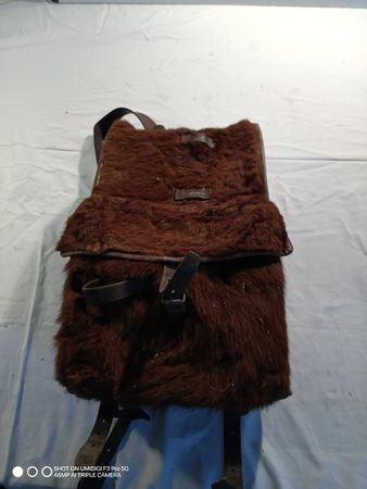 Rucksack Ziegenfell Leder Militär KMV-196 gebraucht Zubehör 