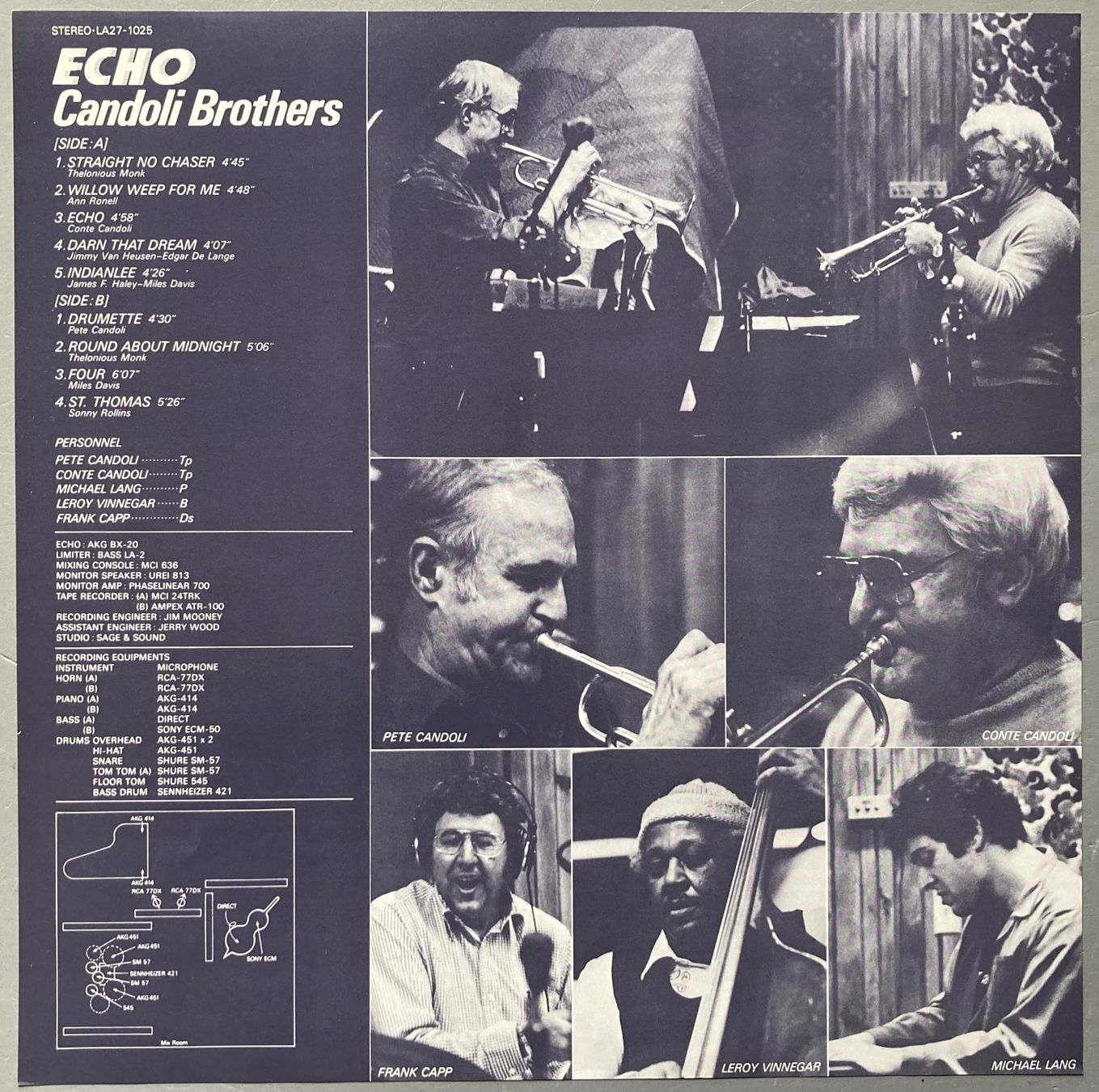 Dischi in vinile: CANDOLI BROTHERS - ECHO – Usato da Poliez-Pittet venduto da Newtown-Records 2