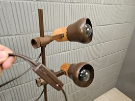 Vintage 1980 Stehlampe Stehleuchte. Floor Lamp Holzdesign