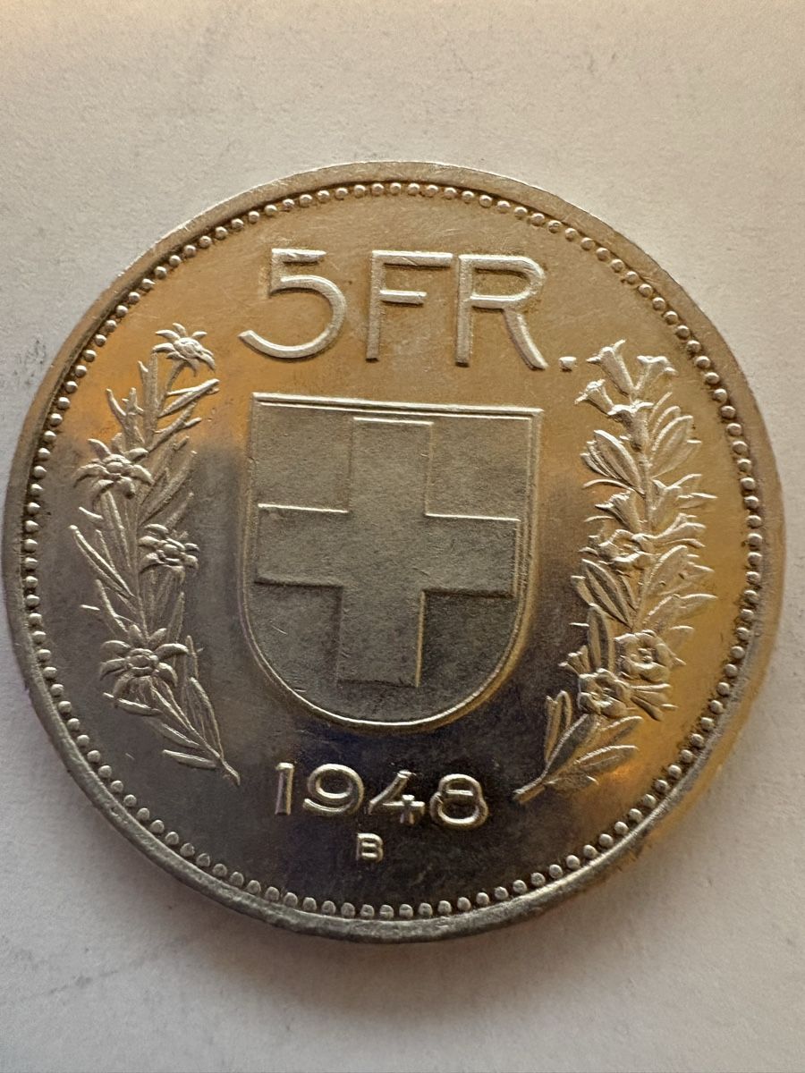 Toutes les monnaies: 5fr 1948 – D'occasion à Murten par Tzaugg