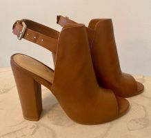 Schöne Lederschuhe von Aldo, cognac, Gr. 37
