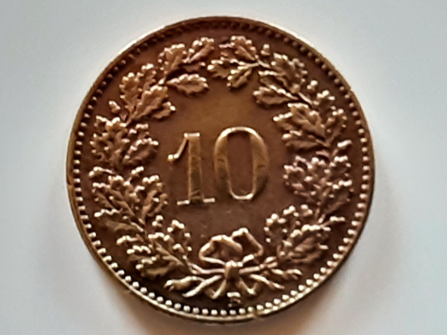 Tutti le monete: 1919   10 Rp. Messing – Usato da Champoz venduto da Zusammen 1