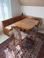 Esstisch mit Eckbank und 2 Stühlen – Holz