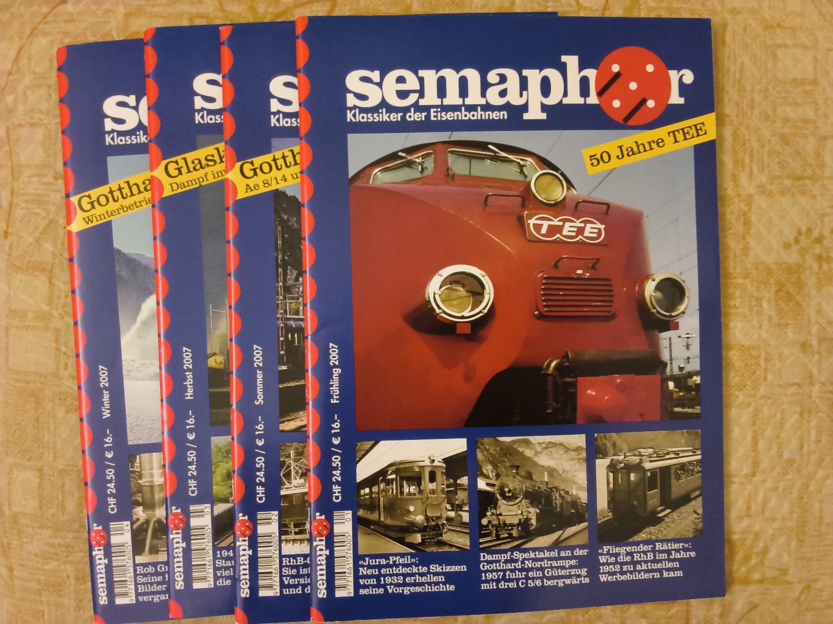 Zeitschriften & Magazine: set 4er Eisenbahn-Hefte Semaphor 2007 – Gebraucht aus Hallau von histoiremerveilleuse