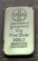 Silberbarren 10 g UBS SWITZERLAND  argent 999.0 neuf 