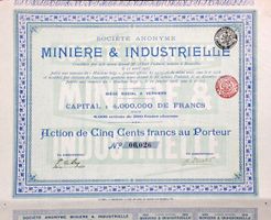 Minière et Industrielle SA, Verviers - 1908