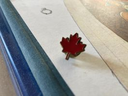 Vintage Anstecknadel Ahornblatt🍁Rot - Kanada Souvenir