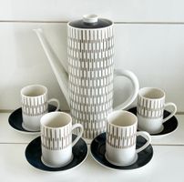 Vintage Mokka/Kaffeegeschirr Langenthal 9-teilig von 1960